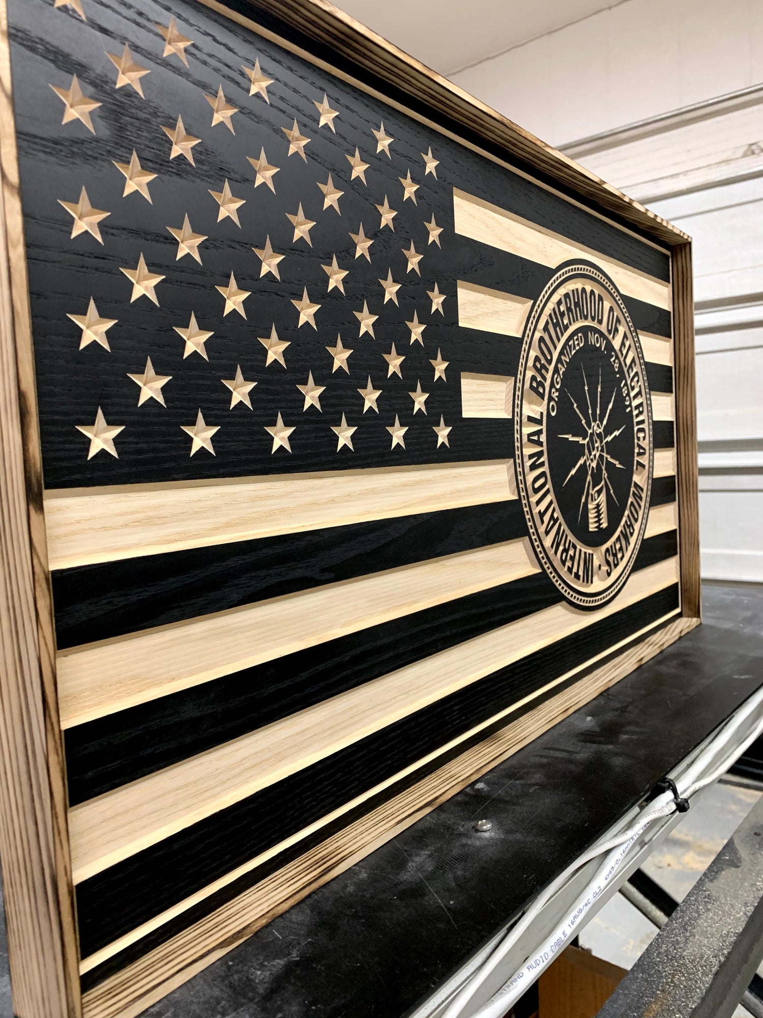 IBEW USA Flag