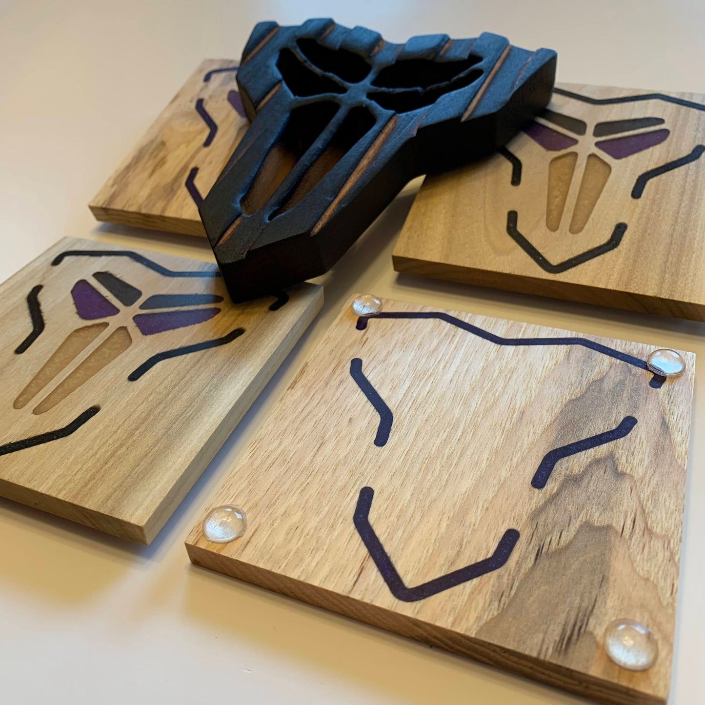 Black Mamba Coasters and Trivet / Hot Pad