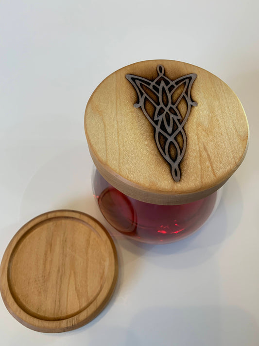 Evenstar Wine Glass Topper - Epoxy Inlaid