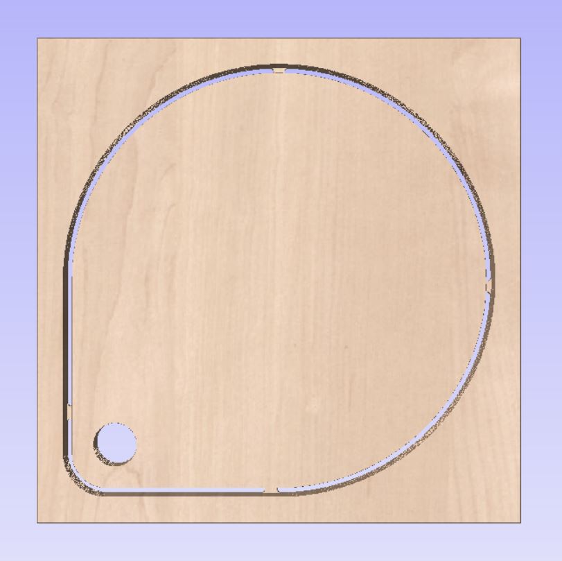 Teardrop Serving Board Cut Files SVG jpg dxf pdf crv